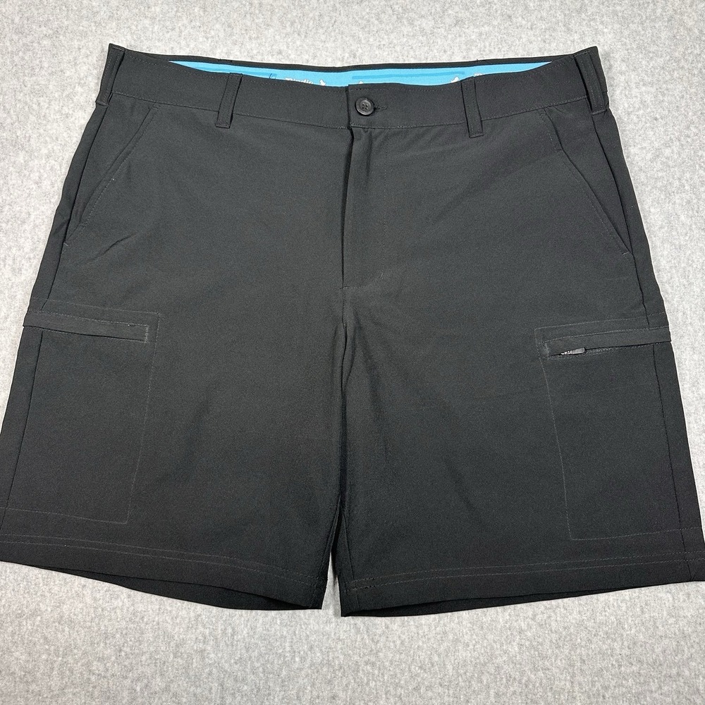 Birdie Bound Golf Performance Shorts Men's 38(Actual 40) Black 9" Inseam Stretch
